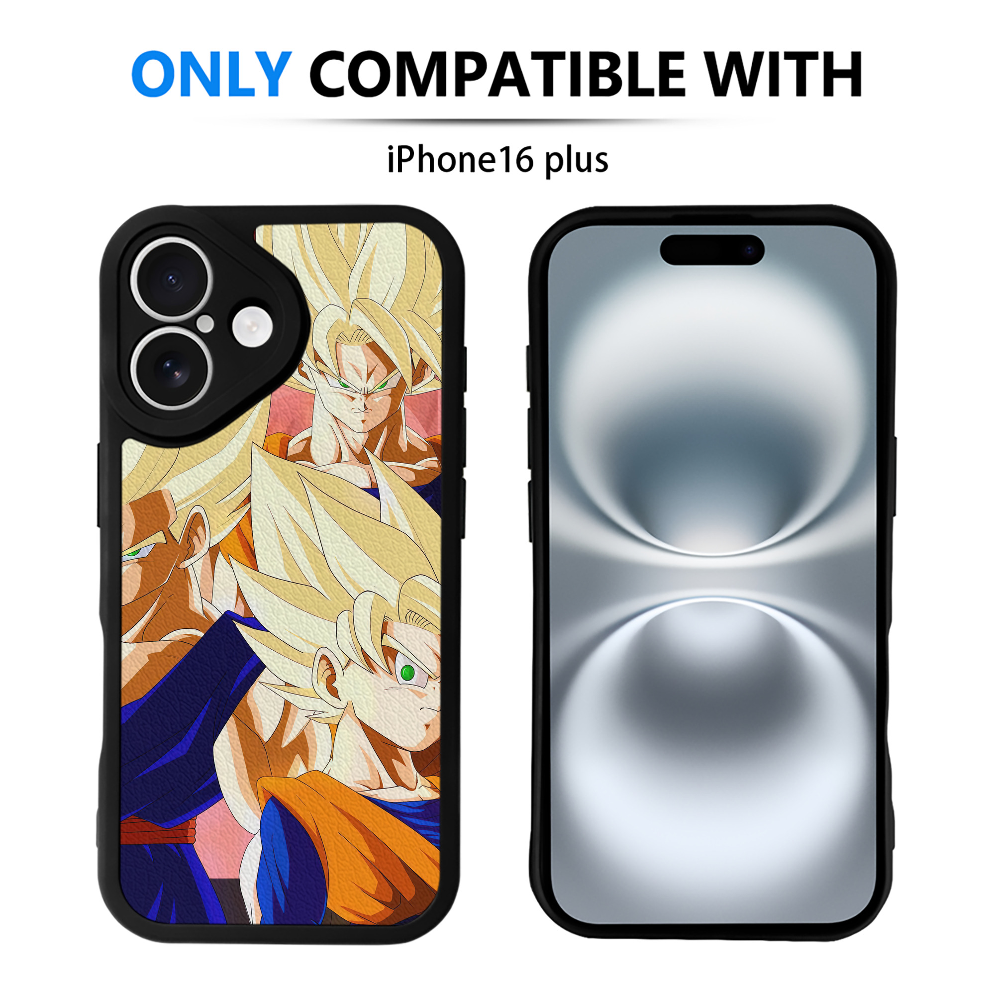 （画像用） ドラゴンボール DRAGON BALL 【iPhone 16シリーズ対応】シリコンスマホケース（レザー調） 材質：シリコン